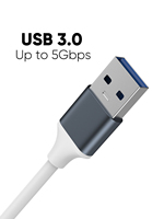 CableCreation Hub USB 3.0 de 4 Puertos, Adaptador Multipuerto 4 en 1, Chipset de Alta Velocidad de 5 Gbps, Sincronización de Datos y Carga