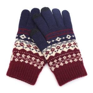 Gants sans doigts chauds de style créatif d'hiver Nouveau design jacquard Moufles à écran tactile <span class=keywords><strong>Vente</strong></span> directe - Product Image 5