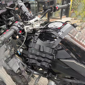 Sac de réservoir de carburant universel en cuir imperméable pour moto, pratique, avec rangement latéral pour outils, extension, base de montage universelle - Product Image 5