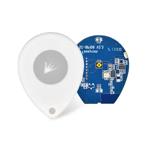 免费SDK/应用广告IP67防水BLE低能耗智能跟踪器资产标签可穿戴SoS蓝牙信标按钮