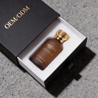 Flacons de parfum cosmétiques vides en verre personnalisés de luxe, 100 ml, 30 ml, 50 ml, flacon de parfum brun givré avec bouchon en alliage de zinc doré