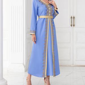 Ropa Musulmana Tradicional Personalizada OEM, Ropa para Mujeres Musulmanas, Abaya, Vestido de Noche - Product Image 3