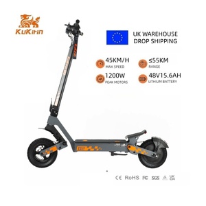 Vente en gros de trottinettes électriques KuKirin 800W 48V 15.6Ah pliables pour adultes, vitesse 45 km/h, autonomie 55 km, stock UK - Product Image 1