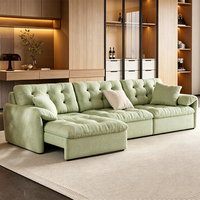 Canapé-lit électrique intelligent de luxe moderne avec dossier haut à levage indépendant et soutien zoné – Confortable et durable