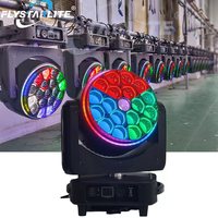 Projecteur LED mobile 4-en-1 RGBW Bee Eye 500W avec zoom, bande LED annulaire, contrôle DMX512, IP33, pour événements scéniques, CRI80, 1800 lumens