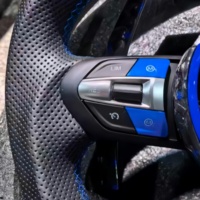 Volant de voiture en fibre de carbone forgée bleu M1 M2 avec LED pour BMW F10 F15 F20 F21 F22 F30 F31 F36 F80 F82 F87 M3 M4 M5 X1 X6 X7