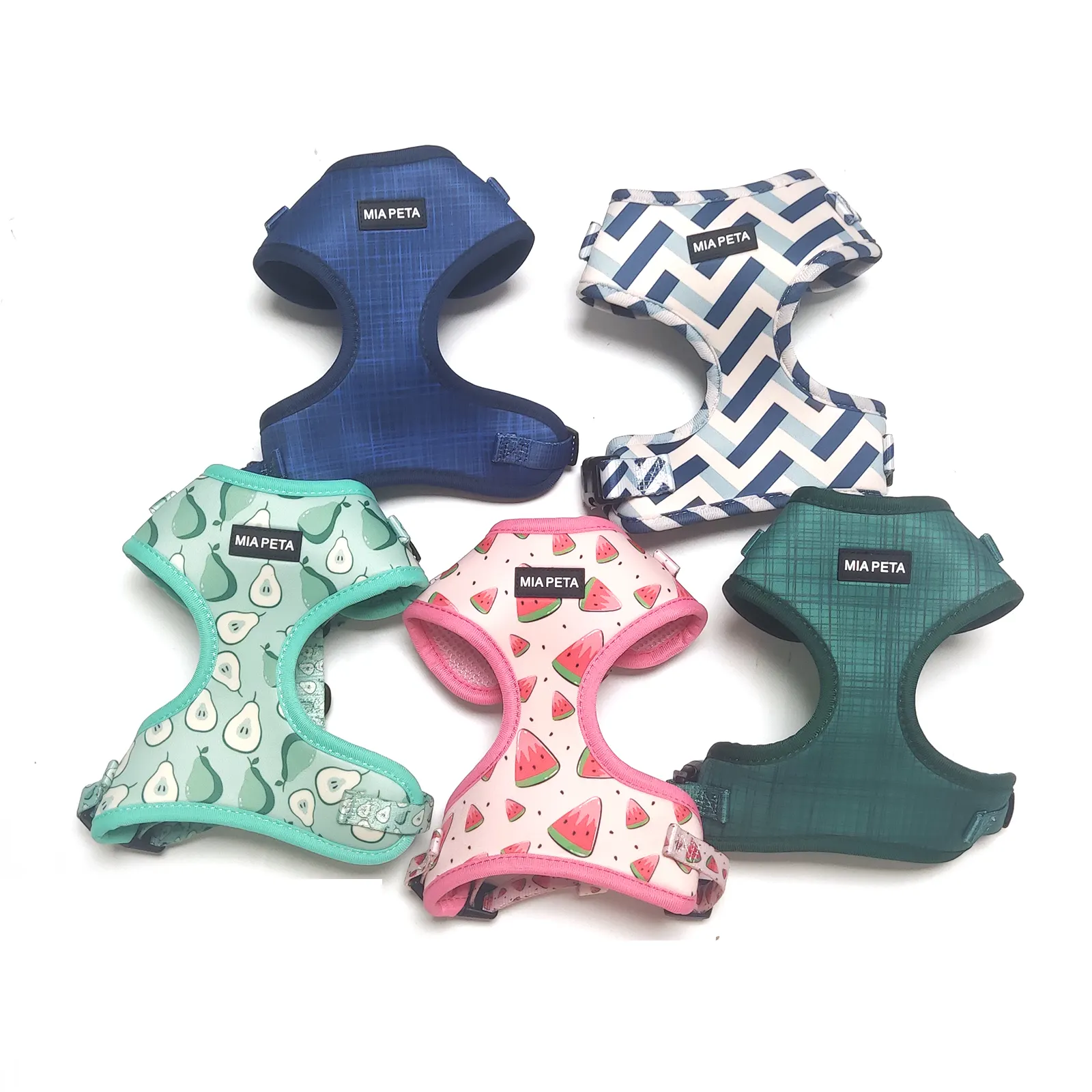 Campione gratuito imbracatura per cani reversibile regolabile in Neoprene Set imbracatura per cani personalizzata dal Design di lusso