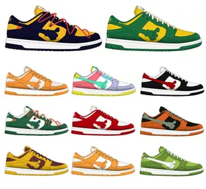 Original With Logo Box Unisex Basketball Shoes Panda Sb Walking Style Shoes Breathable Casual Sneakers For Men