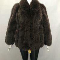 Manteau en fourrure de renard pour femmes, manteau d'hiver chaud, vente en gros de manteaux en fourrure véritable, manteaux en fourrure véritable épais pour femmes