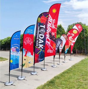 Custom Logo Digital Printing Promotional Tear Drop Feather Flag <b>Banner</b> for Advertising - Product Image 2