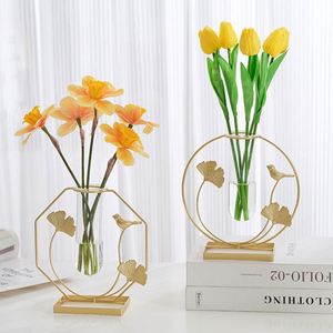 Vase à fleurs en fer forgé style nordique, prix promotionnel, décoration intérieure, vase décoratif pour fleurs - Product Image 2