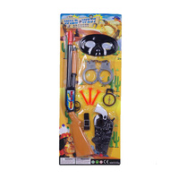 Ensemble de cowboy arme jouet pour garçons EVA pistolet à balles souples Blaster pistolet jouet fléchettes en mousse souple Mini ensemble d'armes