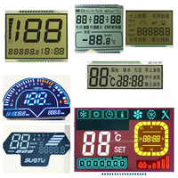 Affichage LCD de segment STN à 7 segments à 8 chiffres pour testeur de température et cuisinière à induction Affichage de la date LCD segmenté