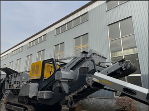 Trang trí công phu Chất lượng cao 50-100tph Công suất điện thoại di động Crawler Crusher screener máy - Product Image 2