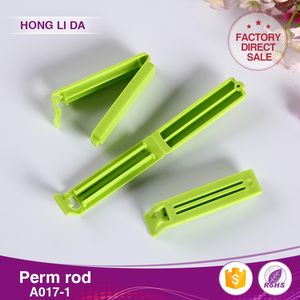 Outils de coiffure professionnels multi-usages en plastique PP, bigoudis pour permanente DIY en salon, rose/vert, 10 pièces/sac pour racines de cheveux volumineuses - Product Image 3