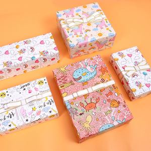 Papier cadeau à motifs de dessins animés 50*70cm/feuille pour l'anniversaire des enfants, la fête de naissance - Product Image 3