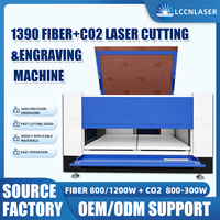 Machine de découpe laser CO2 à fibre LCCNLASER Premium, double application métal et non-métal, 1390, pour acier inoxydable et bois