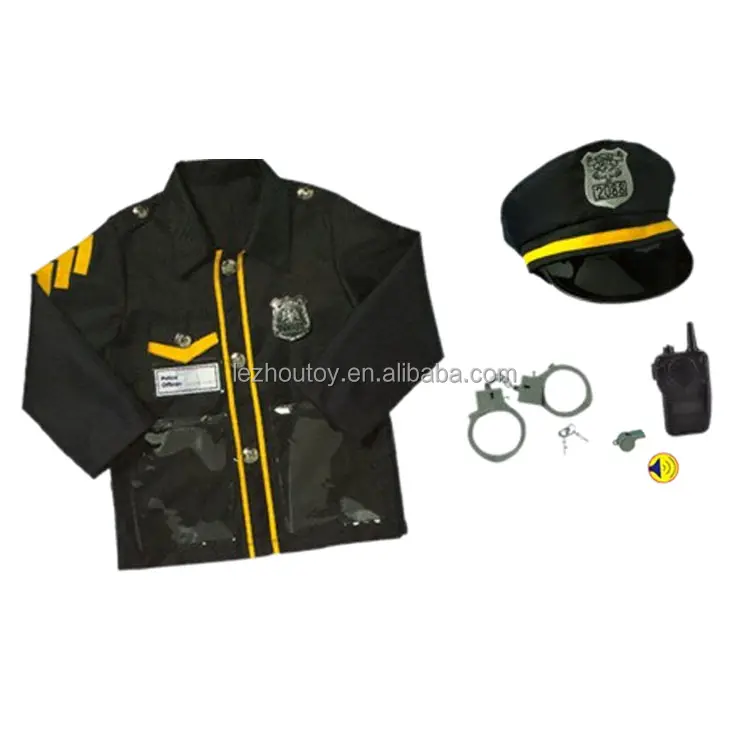 Vestito di Halloween ufficiale fingere Set di giochi costumi per bambini gioco di ruolo per bambini uniforme da poliziotto con accessori