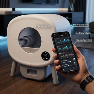 <span class=keywords><strong>Bac</strong></span> à litière automatique pour chat contrôlé par application intelligente, toilette électronique autonettoyante pour animaux de compagnie, fonction de nettoyage facile, fournitures pour litière de chat - Product Image 5