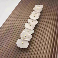 Home Deco Feuille Motif Applique Murale Art Décoration LED Appliques Murales En Marbre Naturel Applique Pour Salon Allée