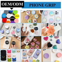 Accesorios para Teléfono Más Vendidos, Espejo de Maquillaje de Gato Kawaii de Lujo, Soporte Plegable para Teléfono Móvil, Griptok Plegable
