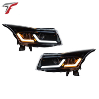 Lampu depan LED lensa proyektor Angel Eye, model terbaru Upgrade Drl sinar tinggi untuk Chevrolet Cruze 2009-2016