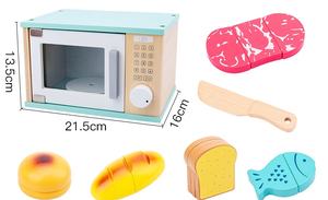 <span class=keywords><strong>Simulation</strong></span> en bois pour enfants, maison de jeu pour enfants, jouet d'éducation précoce, machine à café, presse-agrumes, four à micro-ondes, jeu de <span class=keywords><strong>cuisine</strong></span>, 23 pièces - Product Image 5