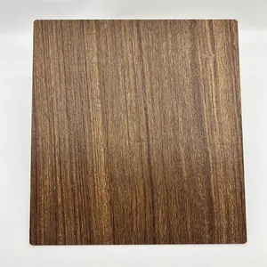 High Quality Corcassian Walnut Wood -Covered Metal Composite Panels For Construction