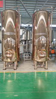 Réservoir à saké conique vertical de qualité commerciale avec enveloppe de refroidissement au glycol en cuivre, y compris tous les accessoires