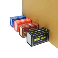 Boîte cadeau de luxe à fermeture magnétique personnalisée pour ensemble de soins masculins, emballage en carton rigide avec logo en feuille d'or, petit cadeau