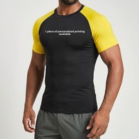 T-shirt d'entraînement moulant sans couture une pièce pour homme, motif dragon coloré, manches courtes, idéal pour le sport et le dragon boat, directement de l'usine.