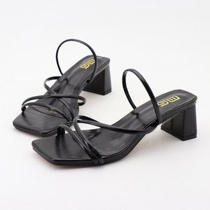 <span class=keywords><strong>Sandali</strong></span> con <span class=keywords><strong>Tacco</strong></span> <span class=keywords><strong>Medio</strong></span> Grosso da 5,5 cm per Donna, Prezzo di Fabbrica, <span class=keywords><strong>Estivi</strong></span>, da Esterno, con Punta Aperta e Allacciatura - Product Image 6