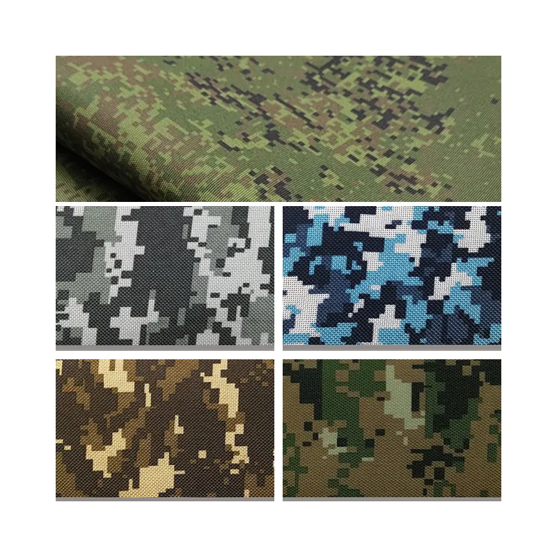 Wholesale 100% nylon waterproof PU coated printed 300D camouflage cordura fabric for indoor outdoor project