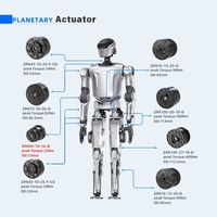 Actuador Robótico con Reductor de Torque Personalizado ZBDynamiX, Alta Precisión, Bajo Ruido, 10arcmin, con Motor de Engranajes DC, OEM o ODM