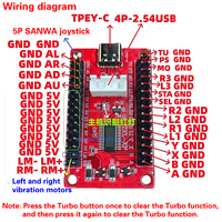 Placa Codificadora USB para PC, para PS3, IOS, Android, Controlador de Retardo Cero, Joystick de Vibración SANWA para Arcade, Consola XBOX360