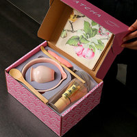 Ensemble de thé matcha japonais traditionnel personnalisé en céramique avec fouet, bol chawan, outils et coffret cadeau pour la cérémonie du thé