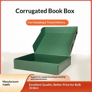 2026 New Corrugated <b>Book</b> Mailer <b>Box</b> Rectangular Custom Shipping Packaging - Product Image 1