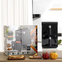 Freidora de Aire Multifunción Eléctrica para Cocina, 11L de Gran Capacidad, Pantalla Digital LED Visible, Pantalla Táctil