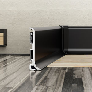 แผ่นติดรอบอลูมิเนียมแบบสแนปออนสูง7ซม. ใช้สำหรับเชื่อมต่อพื้นห้องน้ำทำจากอะลูมิเนียมอัลลอยด์ - Product Image 4