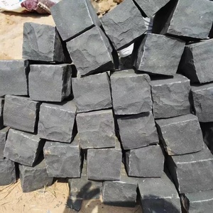 <span class=keywords><strong>Basalt</strong></span> Khuôn Nhựa Đá Cuội Tự Nhiên Chia Đôi Tự Nhiên 10X10X5Cm Màu Đen Để Lát Đá - Product Image 2