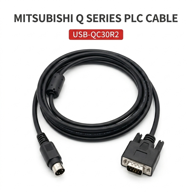 Custom USB-QC30R2 Communication Cable Custom Length Mitsubishi Q Series PLC Programming Cable Wholesale