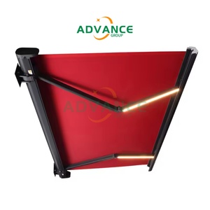 2025 Chất lượng cao khung nhôm PVC + polyester có thể thu vào gấp ngoài trời Patio pergola mái hiên - Product Image 1