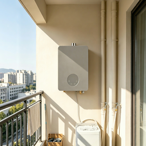 Calentador de Agua de 12L con Ventilador de Extracción, Bajo Contenido de NOx, Gas Natural, Intercambiador de Calor de Cobre, Calentador de Agua Doméstico - Product Image 1