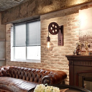 Lámparas de pared de estilo industrial americano, polea retro, jaula de liron para Decoración - Product Image 3