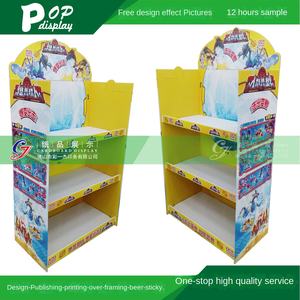 Exportation transfrontalière pour <span class=keywords><strong>les</strong></span> commerçants <span class=keywords><strong>de</strong></span> <span class=keywords><strong>jouets</strong></span>, étagère en carton <span class=keywords><strong>de</strong></span> type super sol, présentoir <span class=keywords><strong>de</strong></span> collations, présentoir personnalisé fabriqué en Chine - Product Image 2