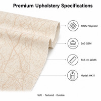 Tissu de canapé en velours personnalisé de haute qualité 100% polyester Style uni Poids moyen Nouveau design Tricoté avec motif imprimé