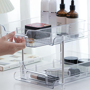Organizador Giratorio para <span class=keywords><strong>Armario</strong></span> de <span class=keywords><strong>Esquina</strong></span>, Mueble de <span class=keywords><strong>Cocina</strong></span>, Fregadero, Baño, Sala de Estar, Estante de Almacenamiento de Plástico, Personalizable - Product Image 5
