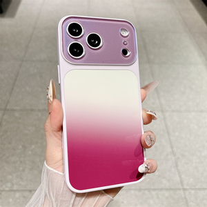เคสโทรศัพท์อะคริลิคไล่เฉดสีแบบซัมเมอร์ 2 in 1 สำหรับ iPhone 13 14 15 16 17 pro max ป้องกันแรงกระแทก - Product Image 6