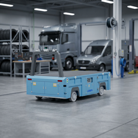 Robot AGV personnalisé à usage intensif de 10 tonnes, navigation magnétique, évitement d'obstacles par laser, logistique d'usine, véhicule à guidage automatique