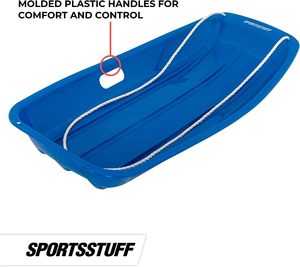 Downhill <span class=keywords><strong>Xtreme</strong></span> Flexible Adultes Enfants Toboggan en plastique Traîneau à neige Traîneau de Noël Enfants Planche d'herbe Portable 65cm - Product Image 2
